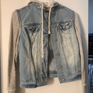 Blue Jean and Cotton Jacket